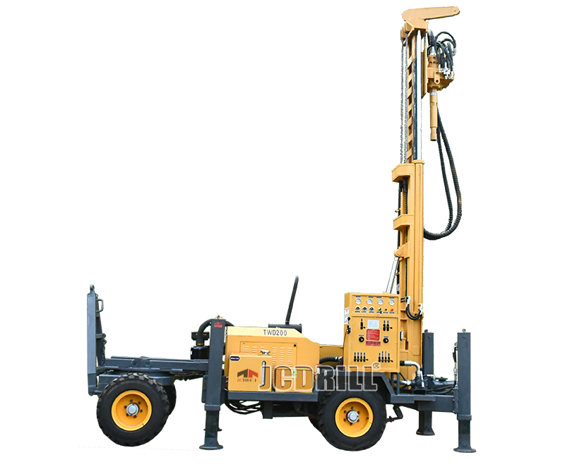 Trailer Hydraulic Borehole Water Well Drilling Rig
