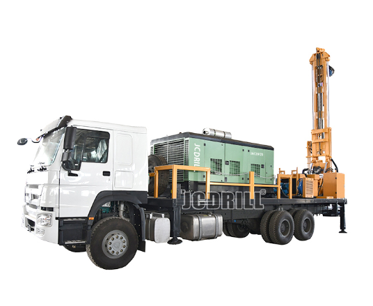 DTH Water Well Drilling Rig with Air Compressor for 200m