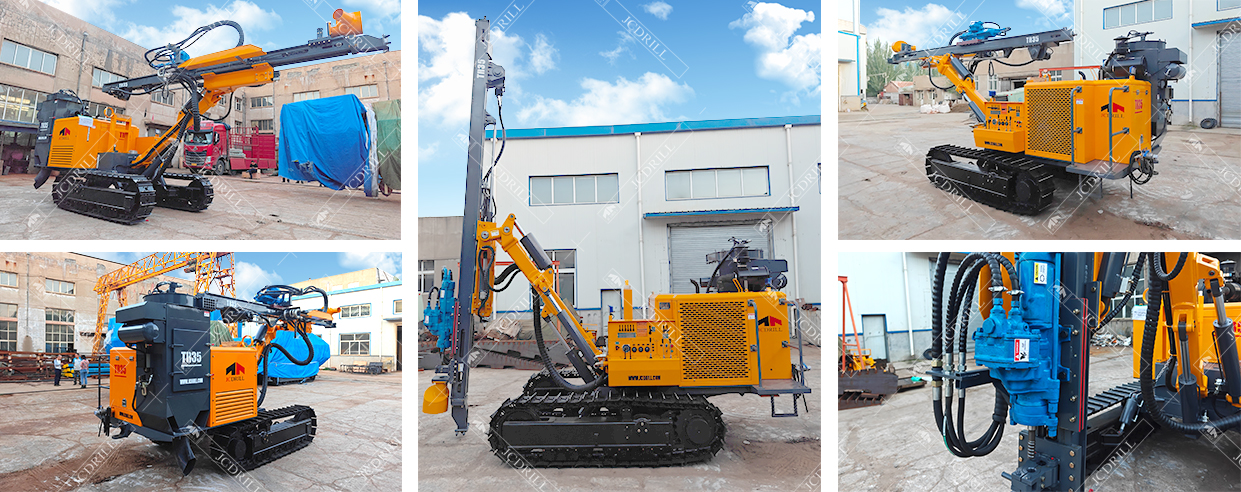 TR35 Crawler Semi-Hydraulic Top Hammer Rock Drilling Rig