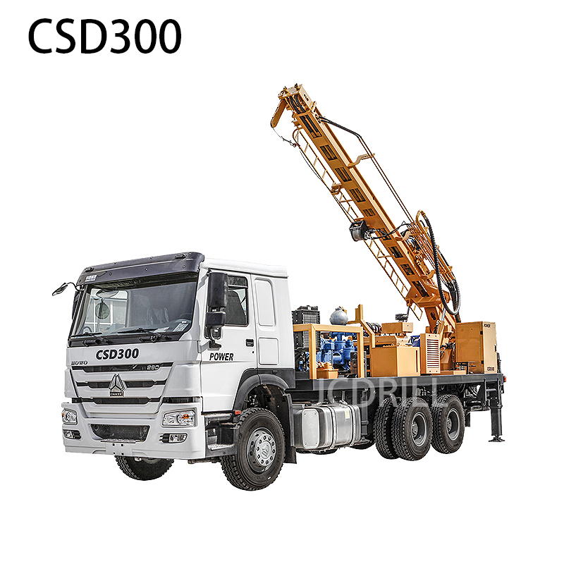 CSD300 Hydraulic Rotary Truck Mounted Borehole Drilling Rig